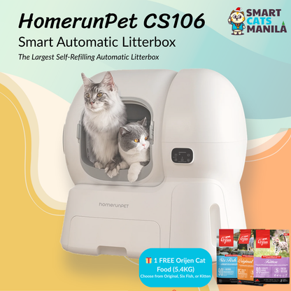 HomerunPet CS106 Self-Cleaning Litter Box – Hassle-Free Hygiene for Your Cat